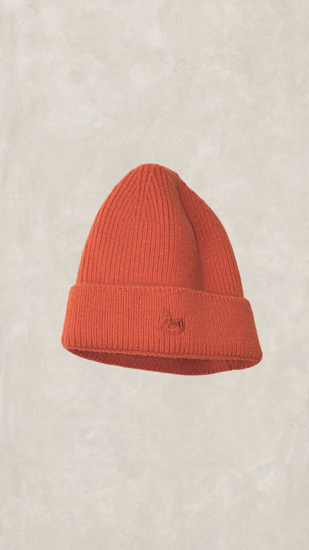 Gorro punto naranja