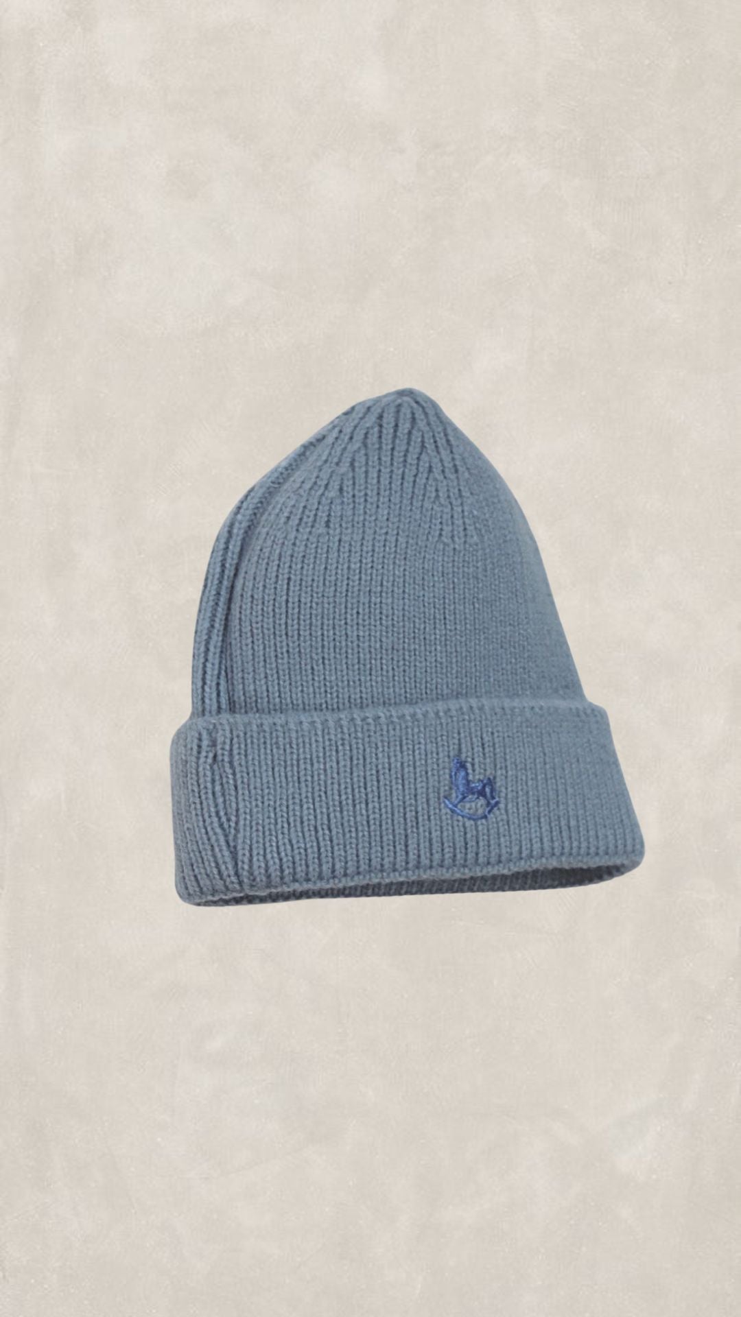 Gorro punto baby blue